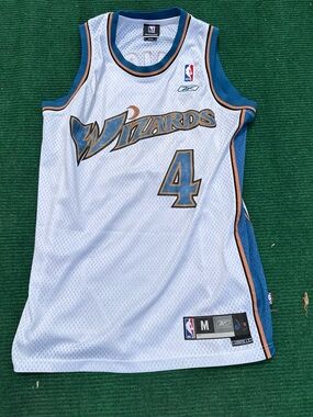 Vintage Washington Wizards Antawn Jamison Reebok Jersey  NBA White Size Medium